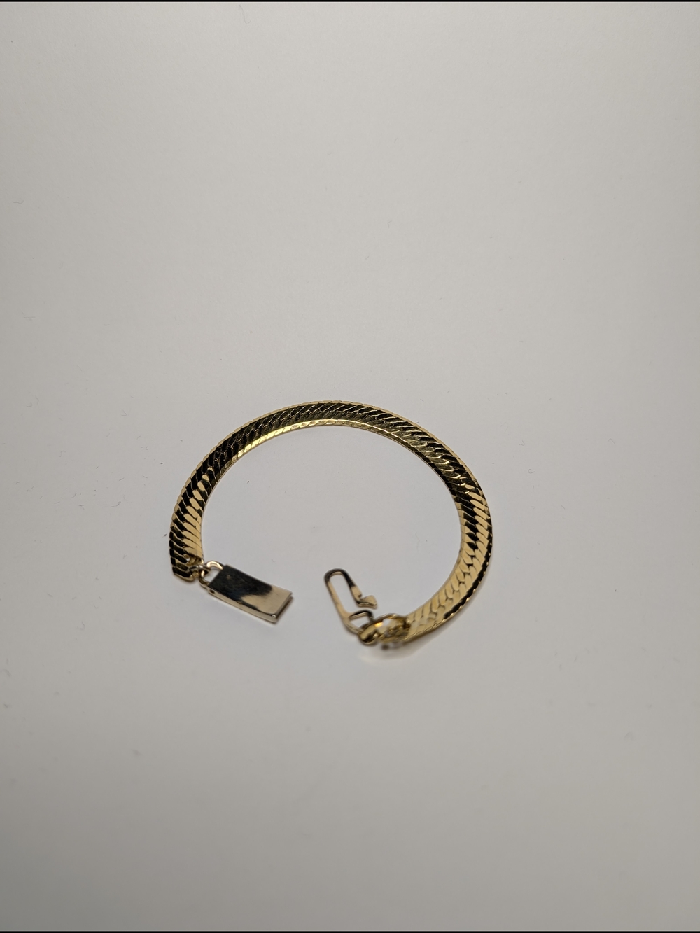 Vintage Gold Herringbone Bracelet